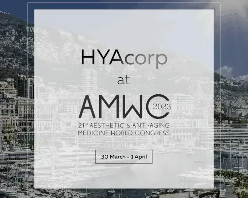 Read more about the article HYAcorp is heading to AMWC Monaco!