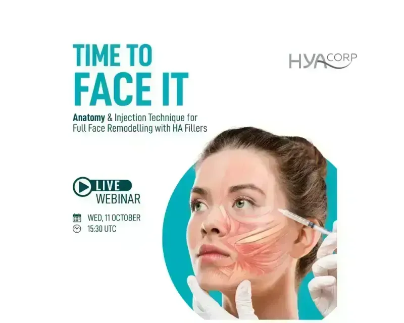Read more about the article Our next Webinar: Anatomy & Injection Technique for Full Face Remodeling with HA Fillers